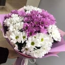 Букет из 9 кустовых хризантем