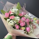 Букет «Скандинавия» из роз и хризантем