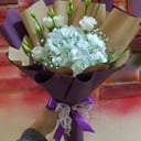 Букет «Волшебный сон» из эустом и гортензий