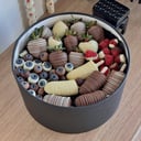 Клубника,банан,малина,голубика в шоколад