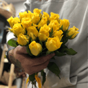 Букет «19 жёлтых кенийских розочек»