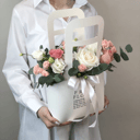 Коробка с цветами «Шармель - сумочка из роз»