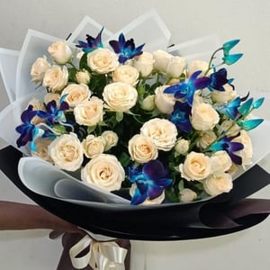 Букет «Романтическая ночь» из роз