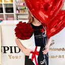 Букет «Конус на 21 красную розу»