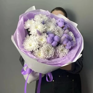 Букет "Наслаждение" из хризантем