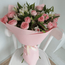 Букет «Нежное послание» из альстромерий