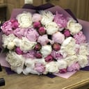 Букет «Белодонна» из пионов