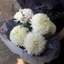 Букет «Магнум с лимониумом» из хризантем