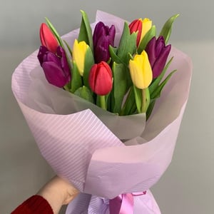 Букет «11 Тюльпанов микс»