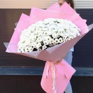 Букет гигант из кустовых хризантем