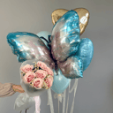 Подарочный набор «Букет роз и шары Комбо набор 34»