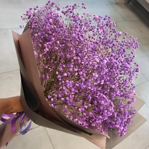 Букет «Фиолетовые гипсофилы»