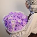 Букет «Сиреневы каскад m» из хризантем