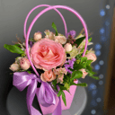 Коробка с цветами «Приятная встреча» из альстромерий