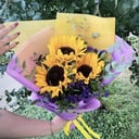 Букет «Лучики» из подсолнухов