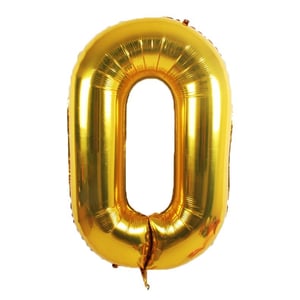Фольгированный воздушный шар цифра 0