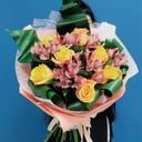 Букет Роз и Альстромерии