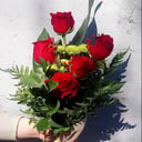 Букет «Ноктюрн» из роз и хризантем