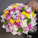 Букет 37 кустовых хризантем