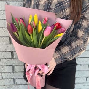 Букет из 15 тюльпанов "Романтика"