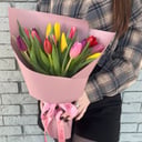 Букет из 15 тюльпанов "Романтика"
