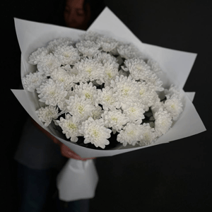 Букет «Алтай Белый» из хризантем