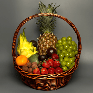 Фруктовая одиссея - корзина с фруктами и