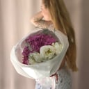 Букет «Поцелуй» из пионов и гортензий