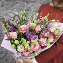 Букет из 15 веток эустомы