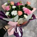 Букет «Розово белый микс» из гербер