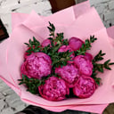 Букет «Фламинго» из пионов