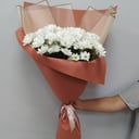 Букет «Белоснежная симфония» из хризантем