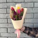 Букет из 5 тюльпанов "Рассвет"