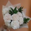 Букет «11 нежных диантусов с рускусом»