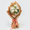 Букет «5 белых пионов»