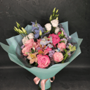 Букет «Катрина» из роз и эустом