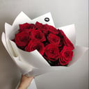 Букет «Красная роза в плёнке»