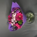 Букет «Арабская ночь» из хризантем и гербер