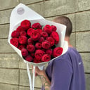 Монобукет с кустовой розой Ред Пиано