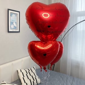 Набор из красных сердец