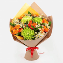 Букет «Cреди звезд» из роз и ромашек