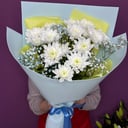 Букет «Мамочке» из хризантем