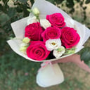 Букет «Твоя нежность» из роз и эустом