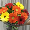 Букет «Радужная поляна» из гербер