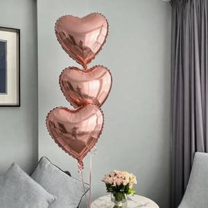 5 фольгированных шаров сердца