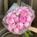 Букет «21 розовый пион»
