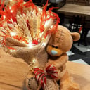 Подарочный набор «Светящиеся сухоцветы и Мишка»