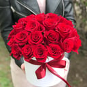 Шляпная коробка с цветами «Коробочка с розами»