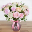 Букет «Вечерний бриз» из роз и гвоздик