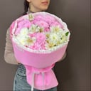 Букет из хризантем "Яркий всплеск"